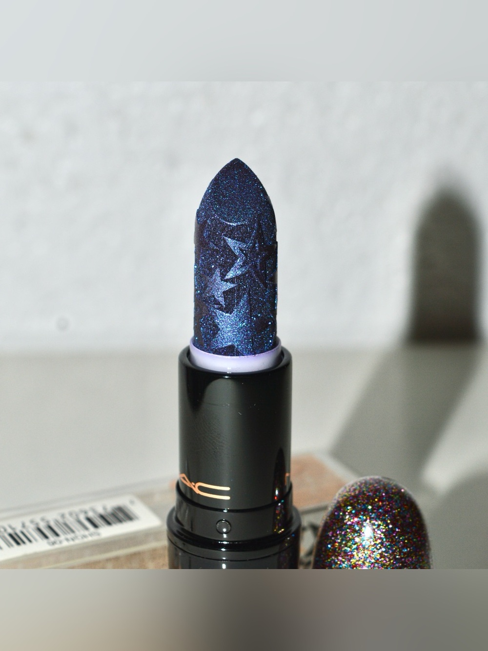MAC Cosmetics Kiss Of Stars Lipstick *ASTERISK* Blue Purple Limited Edition BNIB - Picture 6 of 10